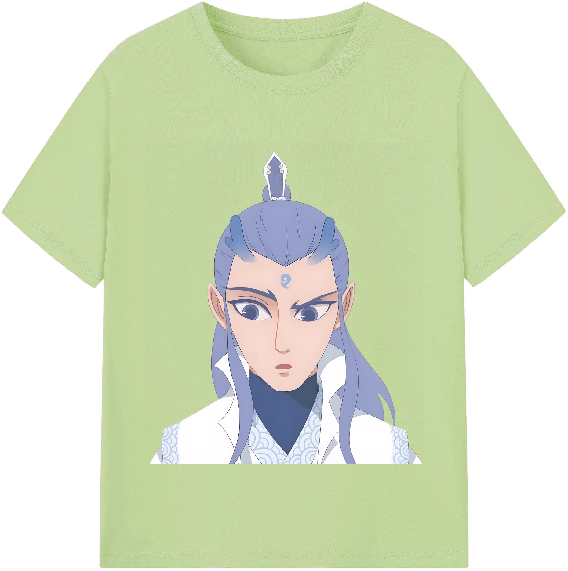 （画像用） Ne Zha 2 ナタ 魔童の大暴れ 綿100％半袖Tシャツ（フロントプリント）